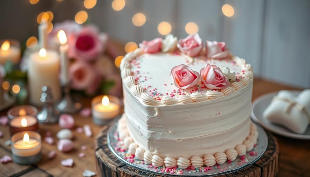 heart shaped cake