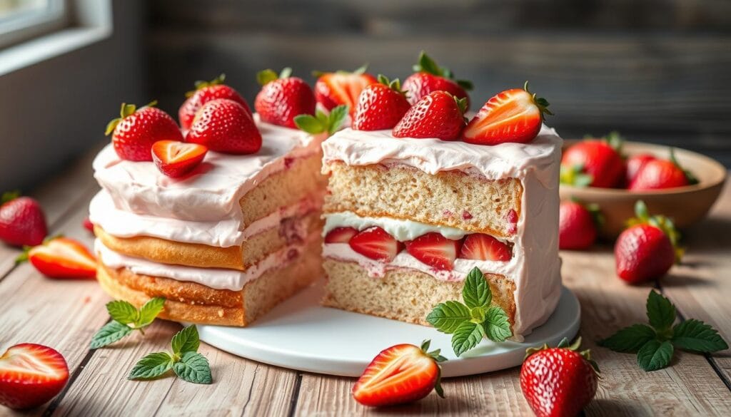 strawberry cake