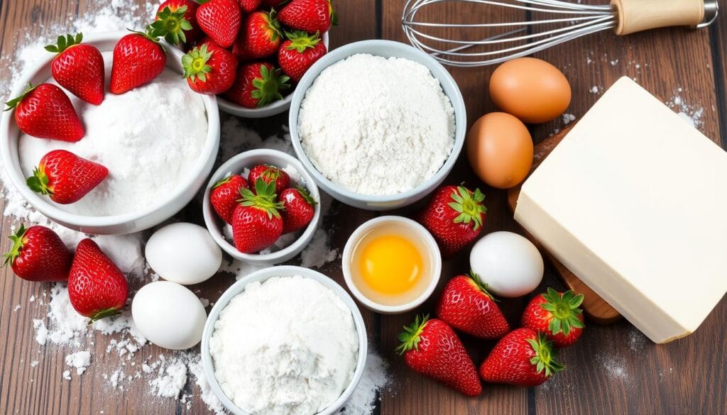 strawberry cake ingredients